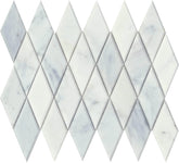 Emser Winter Frost 10"x13" Diamond Mosaic 2.01"x4.76" Winter frost