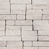 Bedrosians Stone Ledgers 8" x 22" Tumbled Ledger - Wired Mesh Light Beige Limestone