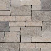 Bedrosians Limestone 8" x 22" Tumbled Ledger Mixed Beige & Grey