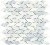 Emser Winter Frost 12"x12" Marquise Mosaic 1"x2.67" Winter frost