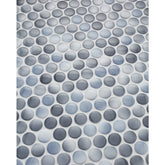 Tile Shop Penny Round 12x12 Mosaic Glossy Cloudy