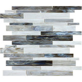 Chesapeake Ornamental Glass Random Strip Mosaic Alabastro