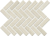 American Olean Sunset Falls 9" X 12" Herringbone Mosaic White