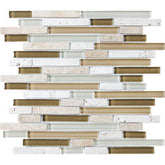 Chesapeake Stone Glass Linear Blend Mosaic Bamboo