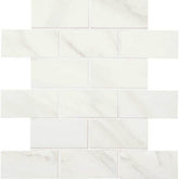 American Olean Mirasol 2" X 4" Brick Joint Mosaic Bianco Carrara