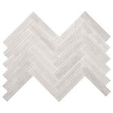 American Olean Ascend Stone 1" X 6" Mosaics Chevron Candid Heather