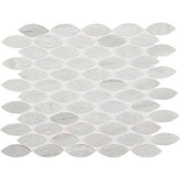 American Olean Ascend Stone 1" X 2.38" Mosaics Leaf Candid Heather