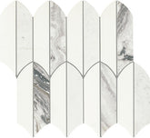 Daltile Eclessia Marble 13" x 14" Feather Volakas Blend