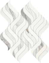 Daltile Eclessia Marble 14" x 18" Wave Polished Volakas Blend