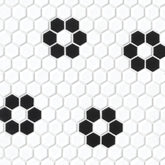 Bedrosians Le Cafe 1" x 1" Deco Design Mosaic Deco Design 2