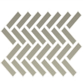 Daltile Color Wheel Mosaic 1" X 3" Herringbone Matte Matte Architectural Gray