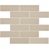 Chesapeake Essentials Glass 2" x 6" Brick Mosaic Earth