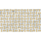 Emser Link 12"x17" Mosaic White&Gld
