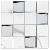 Emser L'Amour 12"x12" Mosaic 3"x3" White