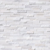 MS International Rockmount 6" x 24" Multi Finish Ledger Panel Arctic White
