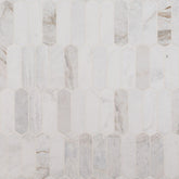 MS International Decorative Mosaic 12" x 12" Picket Arabescato Venato White