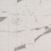 MS International Essentials 2" x 2" Mosaic Matte White Vena