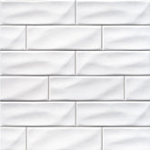MS International Highland Park 12" x 12" Glossy Whisper White Handcrafted