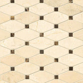 MS International Decorative Mosaic 12" x 12" Elongated Octagon Valencia Blend