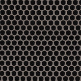 MS International Domino 12" x 12" Penny Round GLossy Nero