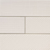 MS International Urbano 12" x 12" 3D MIX 4" x 12" Glossy Crema