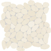 Daltile Pebble Oasis 13" X 13" Flat Pebble Icicle