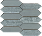 Emser Picket 9"x11" Picket Mosaic 1.81"X6.30" Blue