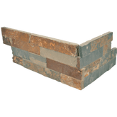 Bedrosians Slate 6" X 24" Ledger Corner Natural Cleft Butterscotch