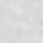 MS International Natural Stone Marble 12" x 12" Arbasque Mosaic Greecian White