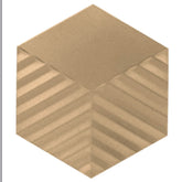 Daltile Stare Electric 5" X 6" Tread Shock Gold