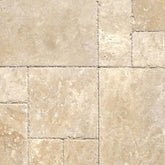 MS International Travertine 12" x 12" Tumbled Versailles Pattern Tuscany Beige