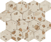 Marazzi Curation 3" Mosaic Hexagon 15" x 12" Stucco