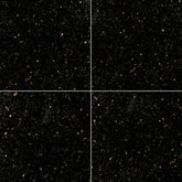 MS International Natural Stone Granite 12" x 12" Classic Black Galaxy