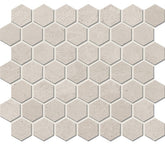 American Olean Primstone 1.5" Hexagon Mosaic Buff