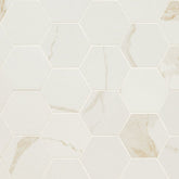 MS International Eden 3" x 3" Hexagon Matte Calcatta