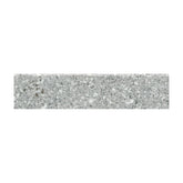 Emser Fragmento 3" x 12" Small Bullnose Matte Silvr