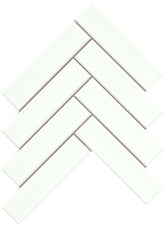Emser Cognito 11" X 11" Herringbone Mosaic 2" X 8" Matte Ice