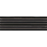 Emser Paralline 1" x 18" Stacked Mosaic 5" x 18" Glossy Black