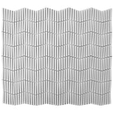 Emser Revify 0.1" x 1.3" Keys Mosaic 10" x 12" Matte White