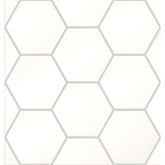 Emser Times Square 4" x 4" Square Mosaic 10" x 13" Polished White