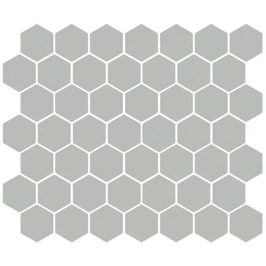 American Olean Color Story 11.62" X 10.25" Dot mounted 1.5" Hex Mosaic Balance