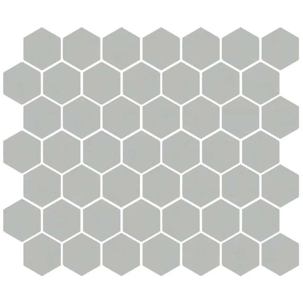 American Olean Color Story 11.62" X 10.25" Dot mounted 1.5" Hex Mosaic Matte Balance