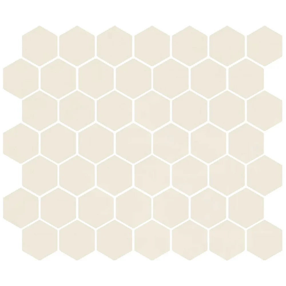 American Olean Color Story 11.62" X 10.25" Dot mounted 1.5" Hex Mosaic Matte Calm