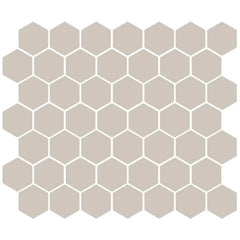 American Olean Color Story 11.62" X 10.25" Dot mounted 1.5" Hex Mosaic Matte Stable