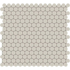 American Olean Color Story 13.5" X 11.44" Penny Round Mosaic Matte Stable