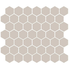American Olean Color Story 11.62" X 10.25" Dot mounted 1.5" Hex Mosaic Stable