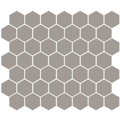 American Olean Color Story 11.62" X 10.25" Dot mounted 1.5" Hex Mosaic Matte Dependable