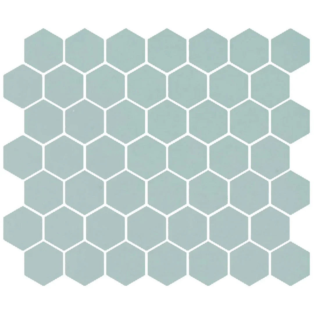 American Olean Color Story 11.62" X 10.25" Dot mounted 1.5" Hex Mosaic Restore