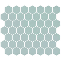 American Olean Color Story 11.62" X 10.25" Dot mounted 1.5" Hex Mosaic Restore