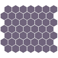 American Olean Color Story 11.62" X 10.25" Dot mounted 1.5" Hex Mosaic Grace